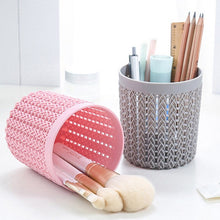 Load image into Gallery viewer, Cylinder Hollow Cosmetic Brush Box Holder Cylinder Storage Empty Holder Cosmetic Brush Bag Brushes Organizer Make Up Tools